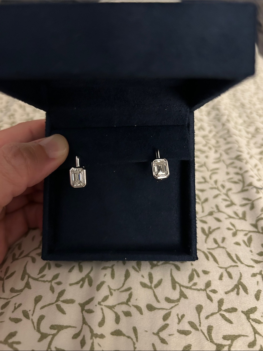 The Odette Dorsey Earrings in Moissanite - Picture 3 of 4